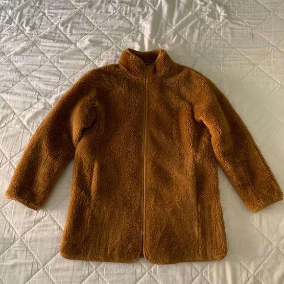 j crew fleece coat
